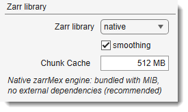 Preferences, Zarr library